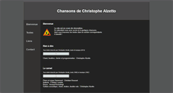 Desktop Screenshot of chansons-de-christophe-alzetto.com
