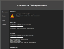 Tablet Screenshot of chansons-de-christophe-alzetto.com